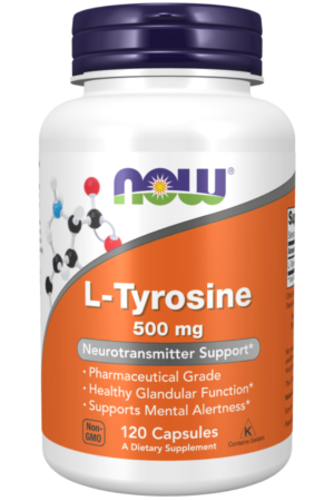 Now L Tyrosine 500mg Caps 120's